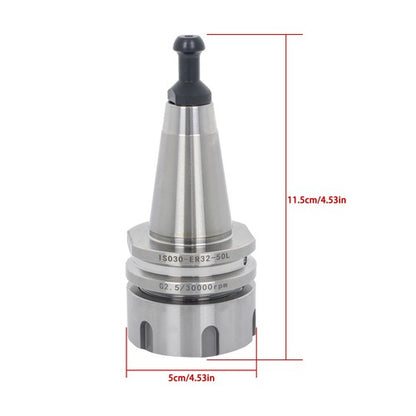 Solid Spare 5 Pcs ISO30 ER32 50 Collet Chuck Tool Holder G2.5 30000 RPM CNC Machine