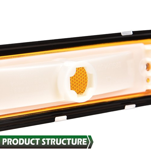 Solid Spare Pair Front Signal Side Marker Lights Amber Fit For 81-91 GMC Chevy Pickup Truck