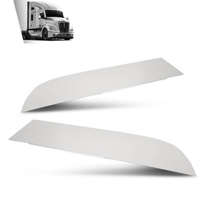 Solid Spare 8" Chopped Window Trim Fit For 2013+ Kenworth T680/T880 - Stainless Steel