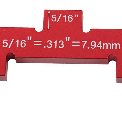 Solid Spare 14PCS For Router Table Precision Aluminum Blocks Height Gauge Set