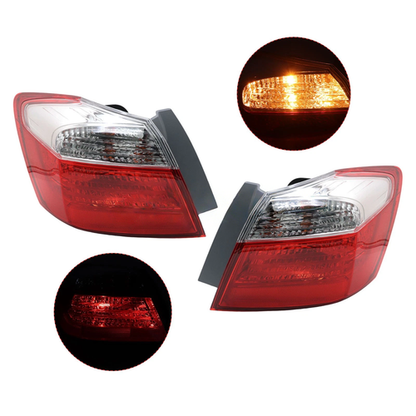 For 2013-2015 Honda Accord Sedan EX LX Sport Halogen Outer Tail Lights LH & RH