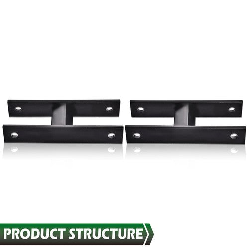 Solid Spare Fit For 1999-2004 Ford F-250 F-350 Super Duty 4WD Front Lift Shackles Kit Black