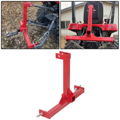 Solid Spare 3 Point 2" Receiver Trailer Tow Hitch Category 1 Tractor Drawbar Attachment