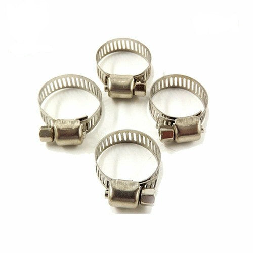 Solid Spare Adjustable 3/4"-1"100 Pcs Stainless Steel Drive Hose Clamps Fuel Line Worm Clips