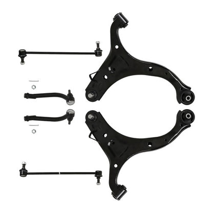 Solid Spare For Hyundai Santa Fe 2010 11-12 Front Lower Control Arms Tierods Sway Bars Kit