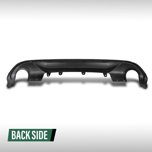 Solid Spare Fit For 2016-2021 BMW X1 F48 F49 AC Style Rear Bumper Diffuser Gloss Black