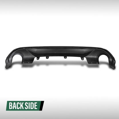 Solid Spare Fit For 2016-2021 BMW X1 F48 F49 AC Style Rear Bumper Diffuser Gloss Black
