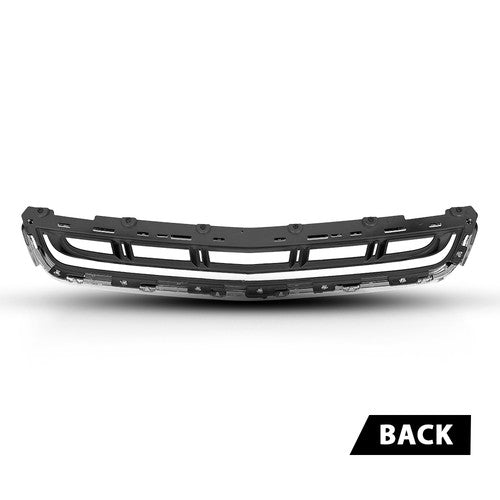 Solid Spare Fit For 2013-2017 Cadillac XTS Front Bumper Lower Grille Grill w/ Chrome Trim