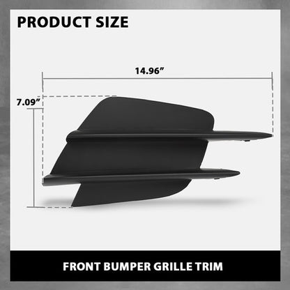 Solid Spare Front Bumper Lower Side Grille Trim Fit For 19-23 Mercedes Benz C300 Left+Right