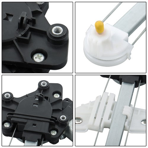 Solid Spare Rear RH Power Window Regulator w/ Motor For Honda Civic I4 1.5L 1.8L 2.4L 12-15