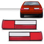 Solid Spare Fit For 87-93 Ford Mustang Fox Body LX Style Tail Light Lens Left+Right