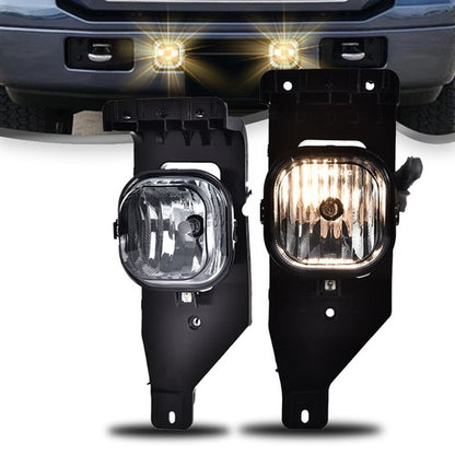 Solid Spare Fit For 05-07 Ford F-250 F-350 F-450/05 Excursion Smoke Fog Lights Assembly