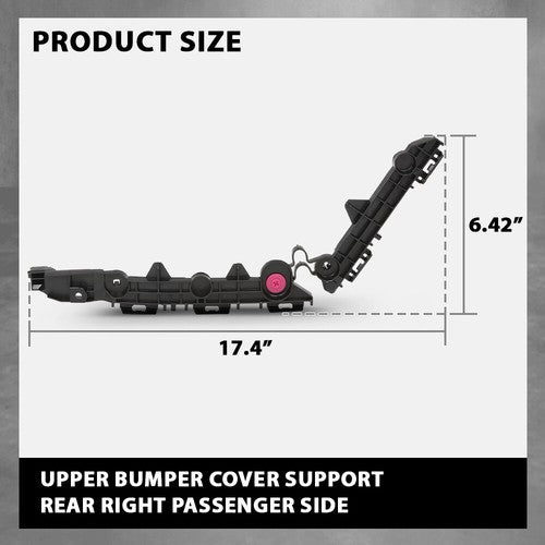 Solid Spare Rear Bumper Retainer Fit For 2019-2021 Toyota RAV4 Passenger Side 521550R070