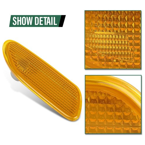 Solid Spare Fit For 2001-2007 Mercedes-Benz C-Class Side Marker Light Right Side MB2551102