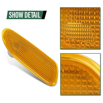 Solid Spare Fit For 2001-2007 Mercedes-Benz C-Class Side Marker Light Right Side MB2551102