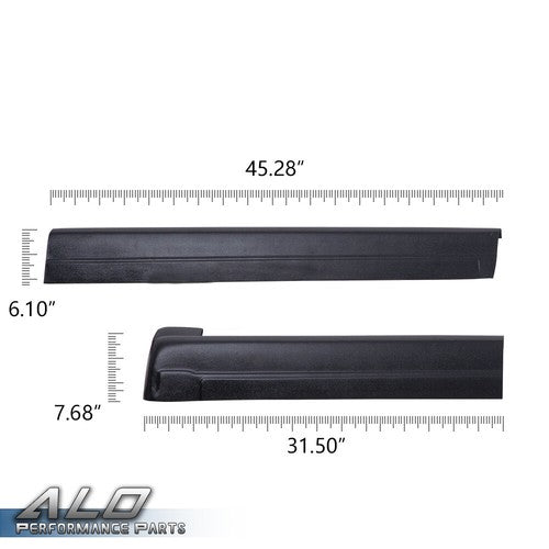 Solid Spare Rocker Panels Covers Fit For 99-06 Chevy Silverado/GMC Sierra Extended Cab 14068