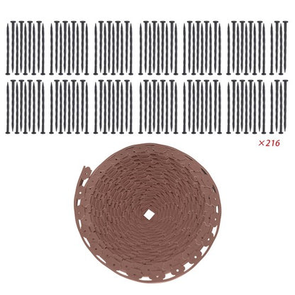 Solid Spare 246 feet Garden edge lawn grass stone isolation strip 2 inches high