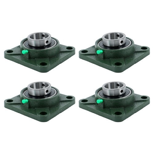 Solid Spare 4PCS UCF209-28 with seat bearing 1 3/4" hole 4 Bolt Solid Base Self-Aligning