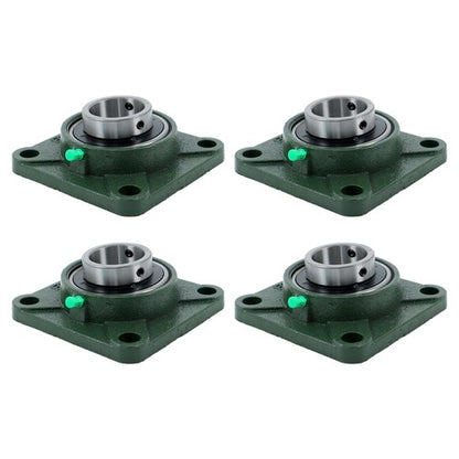 Solid Spare 4PCS UCF209-28 with seat bearing 1 3/4" hole 4 Bolt Solid Base Self-Aligning