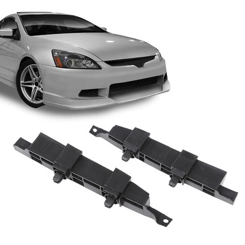 Solid Spare Fit For 2003-2007 Honda Accord Front Bumper Retainer Bracket Left+Right Side