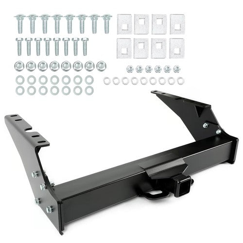 Solid Spare Class 5 Rear Trailer Hitch For Ford 1999-16 F-250 F-350 F-450 Super Duty Class V