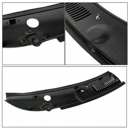 Solid Spare Windshield Wiper Improved Cowl Panel Vent Grille Hood For 1999-2004 Ford Mustang