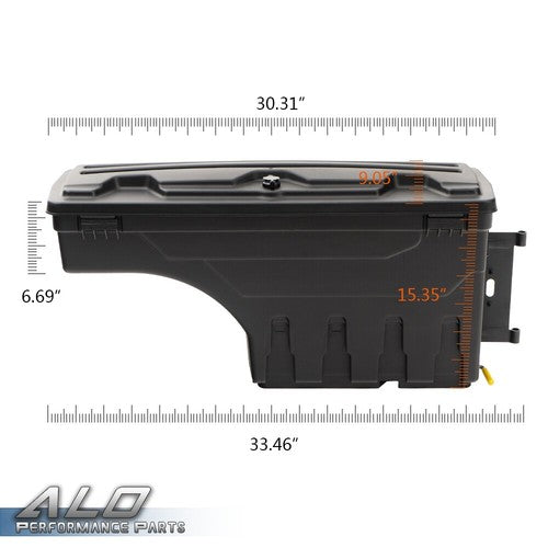 Solid Spare Fit For 2007-2020 Toyota Tundra Rear Right Side Truck Bed Storage Box Toolbox