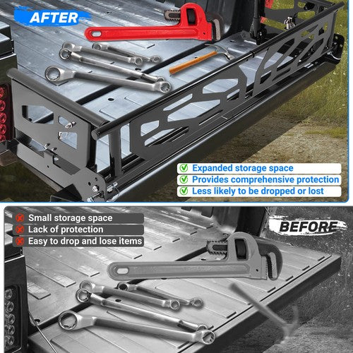 Solid Spare For Honda Pioneer 1000-5 2016-2025 2026 Rear Cargo Bed Extender Tailgate