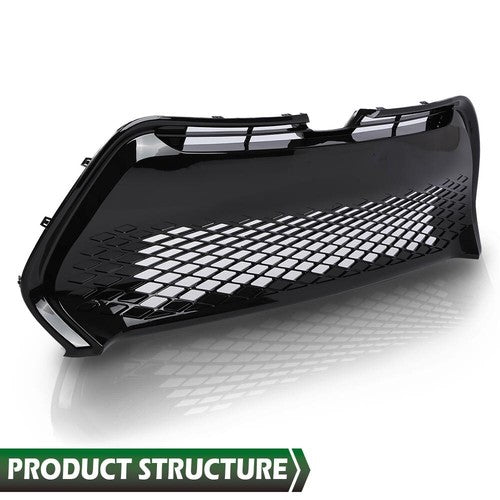 Solid Spare Front Bumper Lower Grille Grill Fit For 2017 2018 2019 Toyota Corolla SE XSE