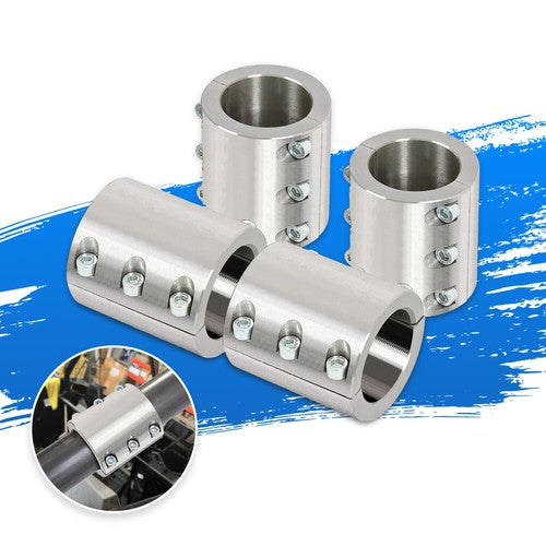 Solid Spare 4 Steel tube clamps weldable bolt on 1.75" 1 3/4" roll cage mounts
