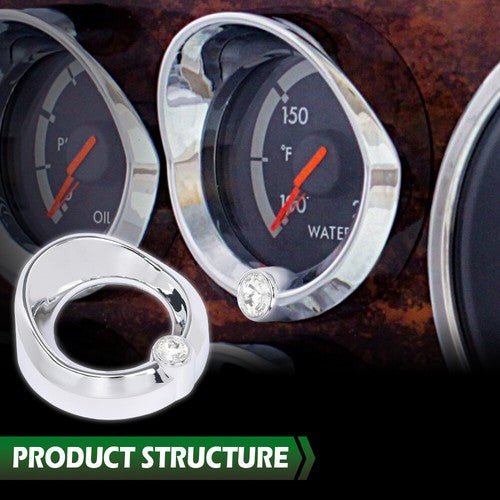 Solid Spare New Fit For Older Freightliner Century w/ Clear Jewel Visor 2 3/8" Gauge Cover