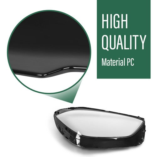 Solid Spare Fit For 22-24 Mercedes W206 C200 C300 C350 C43 C63 Right Headlight Lens Cover