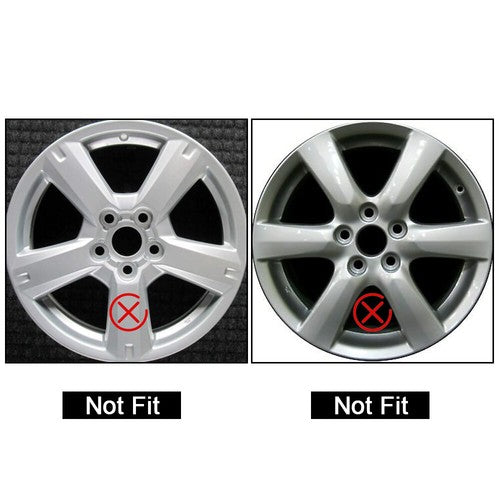 Solid Spare 4 17" Black Wheel Skins Hub Caps Full Rim Skin Covers For Toyota RAV4 2006-2012