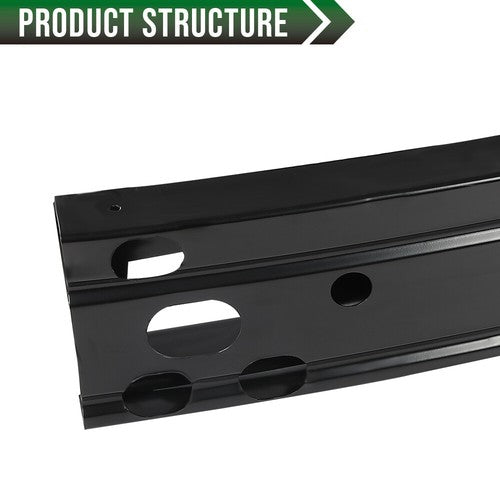 Solid Spare NI1006244 Fit For 2014-2019 Nissan Rogue Front Bumper Reinforcement Steel Black