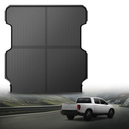 Solid Spare Fit For 17-24 Honda Ridgeline 5.3FT All Weather TPE Truck Bed Mat Protection