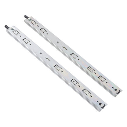 Solid Spare 1 Pair 22 Inch Locking Drawer Slides Full Extension & Lock 150 lb Load Capacity