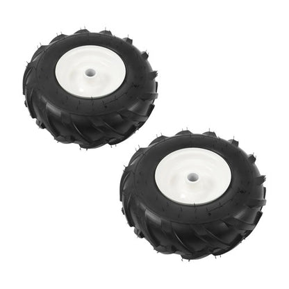 Solid Spare 2Pack 13x5.00-6" Tiller Tire & Wheel Rubber 1" Axle Size For Garden Tractor Tire