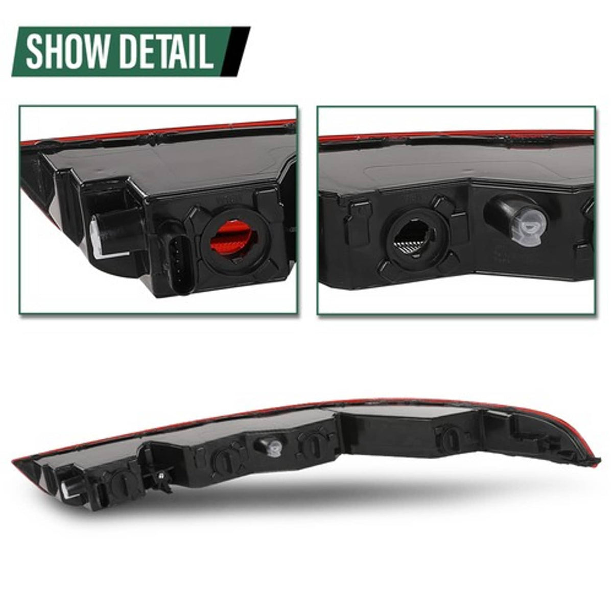 Solid Spare Fit For 2016-2018 Audi Q3 Rear Bumper Lower Tail Light Stop Lamp Left Side