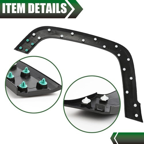 Solid Spare Fit For 2015-2023 Jeep Renegade Front Left Wheel Molding Fender Flare Textured