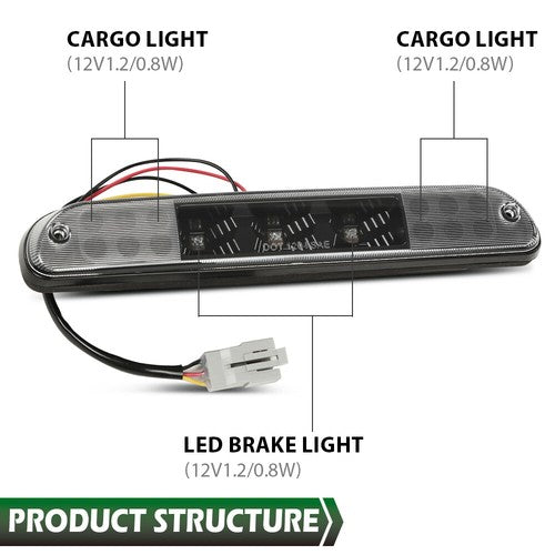 Solid Spare Fit For 99-15 F250 F350 F450 F550 Led 3rd Third Brake Stop Lamp Light