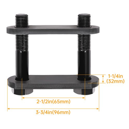 Solid Spare Heavy Duty Shackle Upgrade Kit Tandem Axle Trailer Spring Suspension Rebuild Kit