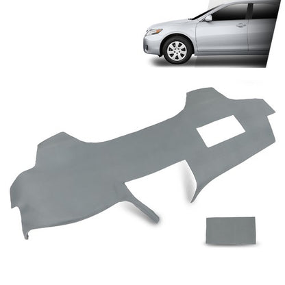Solid Spare Fit For 2007-2011 Toyota Camry TPE Dashboard Dash Cover Cap Overlay Gray
