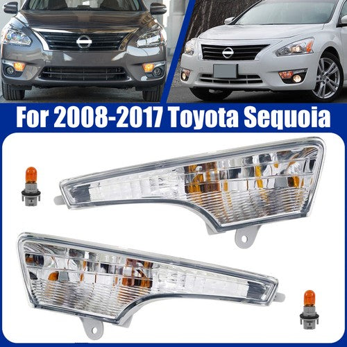 Fit For 2013-2015 Nissan Altima Turn Signal Lights Clear Lens Left+Right Side