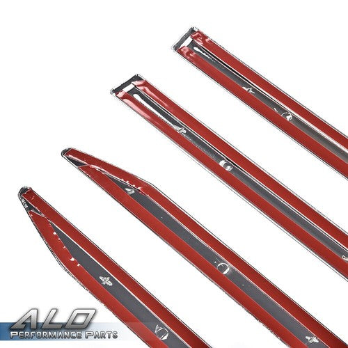Solid Spare 4pcs Body Side Molding Trim Chrome Fit For 19-21 Dodge Ram 1500 Crew Cab