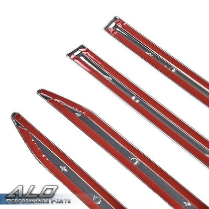 Solid Spare 4pcs Body Side Molding Trim Chrome Fit For 19-21 Dodge Ram 1500 Crew Cab