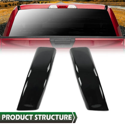 Solid Spare Fit For 99-07 Ford F-250 F-350 F-450 Super Duty Cab Corner Molding Gloss Black