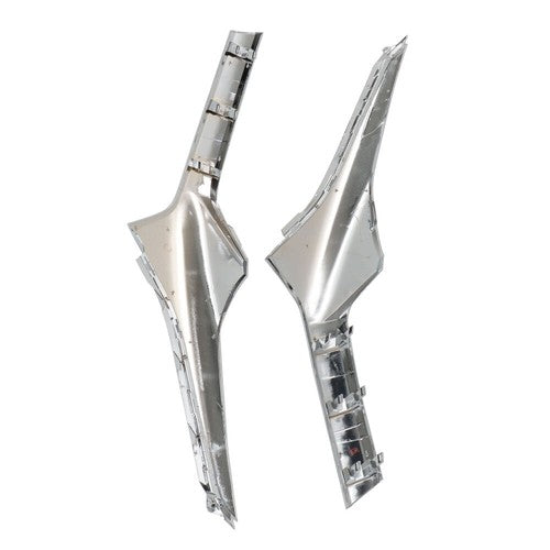 Solid Spare Fit For Chevrolet Blazer 19-21 Chrome Front Left Right Side Grille Molding Trim