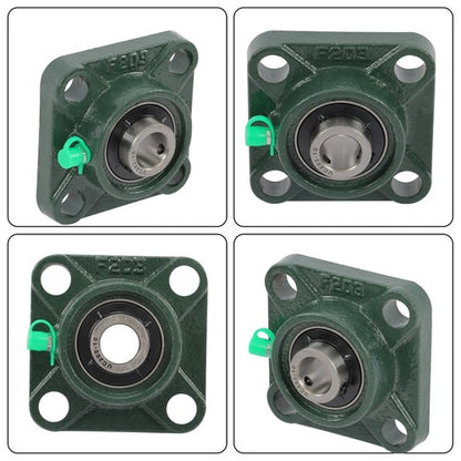 Solid Spare 10pcs UCF202-10 Pillow Block Bearing Self-Aligning Solid Base 4-Bolt 5/8" Bore