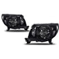 Solid Spare Black Headlights Fit For 05-11 Toyota Tacoma Signal Lamps Left+Right Pair