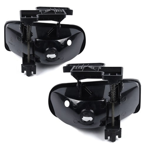 Solid Spare Fit For 99-02 Chevy Silverado/00-06 Suburban Black Clear Headlights + Fog Lights